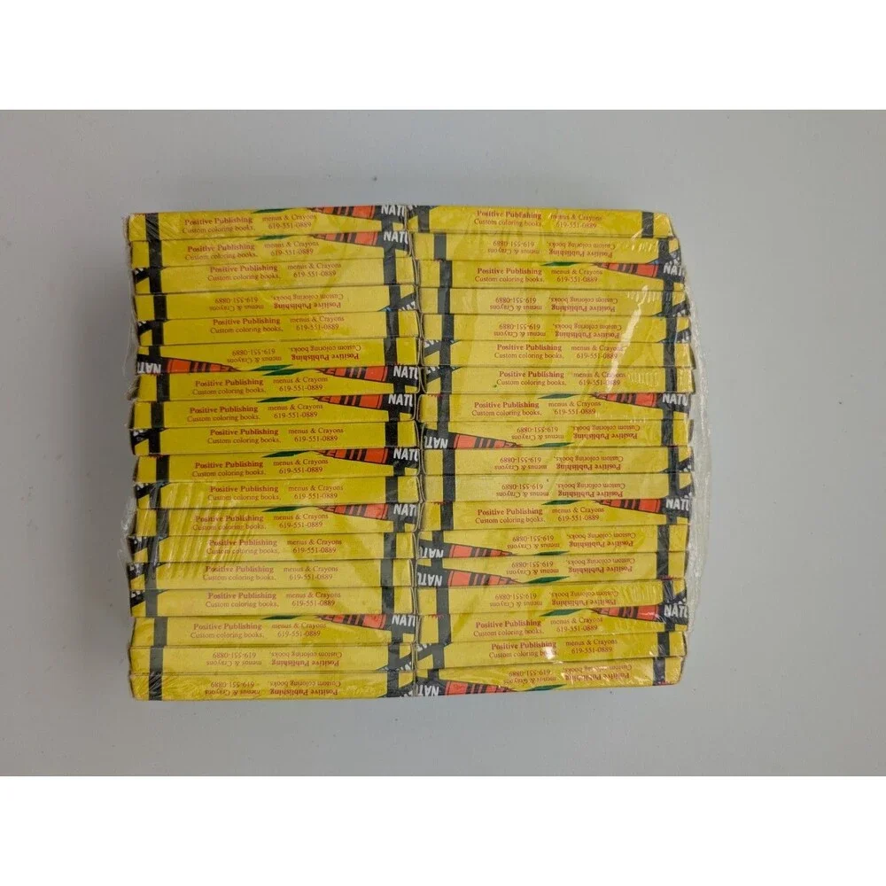 Vintage Positive Natural Crayons 4-Pack Bulk Lot Approx 48 Boxes Restaurant Kids